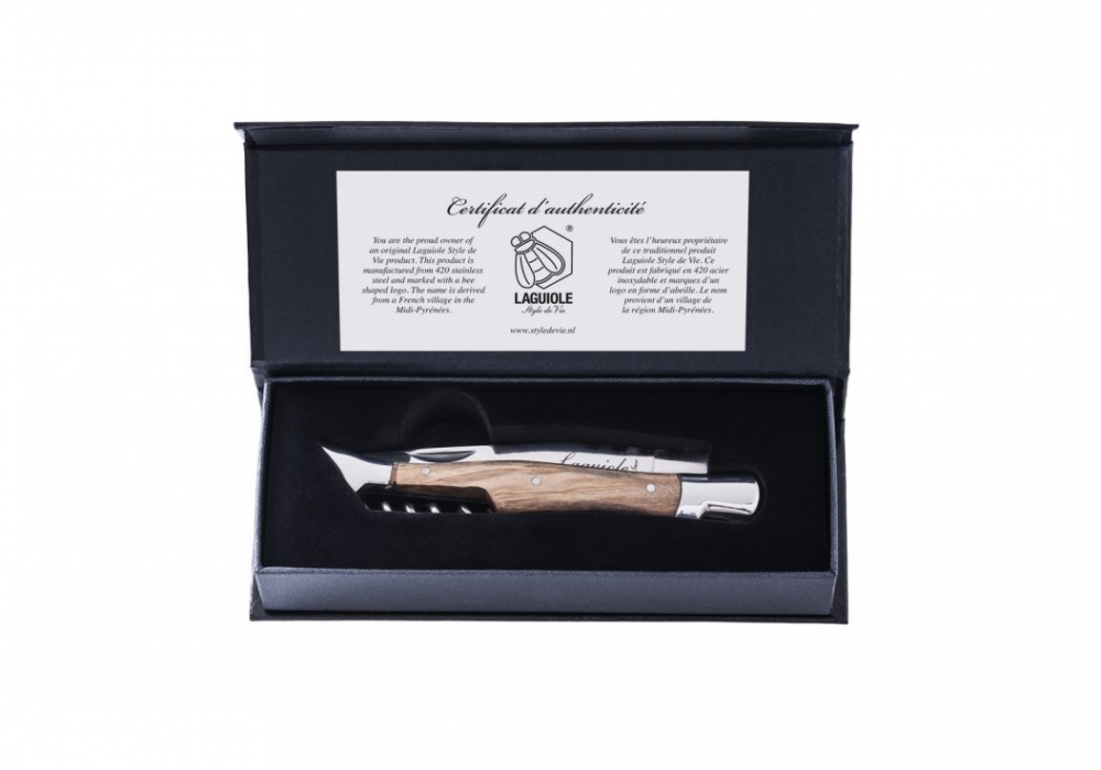 LAGUIOLE SDV-300657 Luxury - vreckový nôž s vývrtkou, rukoväť olivové drevo