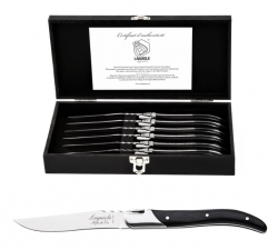 LAGUIOLE SDV-300046 Luxury - steakové nože 6 ks, rukovä� èierny eben