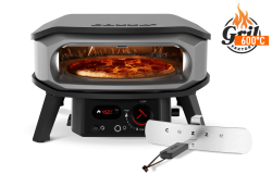 COZZE Pizza pec na plyn s otonm kameom PREMIUM ROTATE 13" s LED svetlom