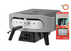 Set Cozze Pizza pec 13" na plyn CLASSIC s lopatkou, krjaom a infra teplomerom