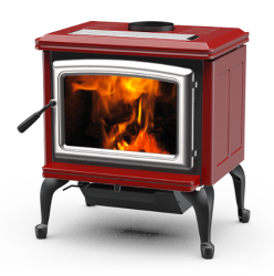 PACIFIC ENERGY  VISTA CLASSIC LE S krbov� kachle s dvojkorov� �erven� smaltovan�