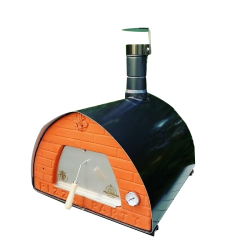 PIZZA PARTY 70x70 GUNMETAL Pizza pec na drevo so �amotov�mi tehlami BISCOTTO 2ks pizze