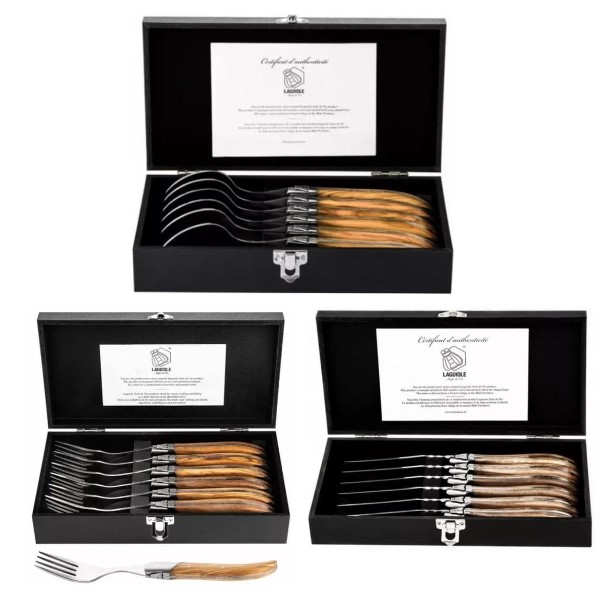 Set LAGUIOLE Luxury steakové nože, vidličky a  lyžice